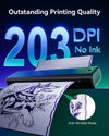 Phomemo M08F tatoveringsskabelonprinter, Bluetooth, udskrivning i flere størrelser | med 150 stk. overføringspapir, termisk, genopladelig, kompatibel med telefon/tablet/PC, til tatovører og begyndere, standardprinter