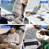 Phomemo M832D Touchscreen Inkless Portable Printer with Case & 3 Roll Paper 8.5 x 11, 300DPI, Bluetooth Small Mobile Thermal Printer for Phone/Laptop/Tablet, for Travel/Home/Car/School/Office, Black,Standard Printer