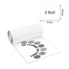 Flash Sale - Phomemo 53mm 20 - year Lasting White Sticker Thermal Paper for M02/M02S/M02Pro/M03/M04S/M04AS/M832/P2S丨3 Rolls - Phomemo