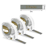 Phomemo 12mmx2m Gold on Silver&Navy Reversible Ribbon Label Tapes for P12/P12PRO - Phomemo