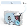 Phomemo 12mmx5m Pastel Blue&White&Red Ribbon Label Tapes for P15/A30 - Phomemo