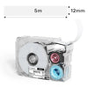 Phomemo 12mmx5m Pastel Blue&White&Red Ribbon Label Tapes for P15/A30 - Phomemo