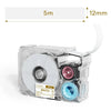 Phomemo 12mmx5m Pastel Blue&White&Red Ribbon Label Tapes for P15/A30 - Phomemo