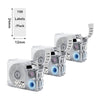 Phomemo 12x24mm Black on Clear Template Label Tape for P15/A30 - Phomemo