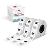 Phomemo 14x28mm White&Transparent Round Label for D30/D35/Q30/Q30S - Phomemo