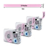 Phomemo 15mmx5m Navy&Pink&Beige Ribbon Label Tapes for P15/A30 - Phomemo