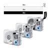 Phomemo 15mmx8m White&Black&Clear Continuous Label Tapes for P15/A30 - Phomemo