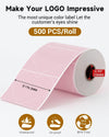 Phomemo 💘3" Pink Heart Thermal Labels for Shipping Label Printer - Phomemo