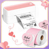 Phomemo 💘3" Pink Heart Thermal Labels for Shipping Label Printer - Phomemo