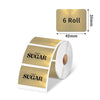 Phomemo 40x30mm Gold Glitter Thermal Label for M110/M220/M221/M200/M120/M150 - 6Roll - Phomemo