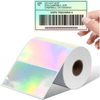 Phomemo 4"x2" Sliver Thermal Holographic Sticker - Phomemo