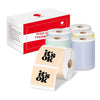 Phomemo 50×50mm Multicolor Round Thermal Label for Business Label Maker - 6Rolls - Phomemo
