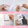 Phomemo 53mm Pattern Sticker 20 - Year - Lasting Strawberry Milk Thermal Paper for T02/M02X/M832丨3 Rolls - Phomemo