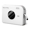 White Phomemo A30 mini label printer with ribbon tape, portable thermal label maker for home, gifts, and decorative labeling