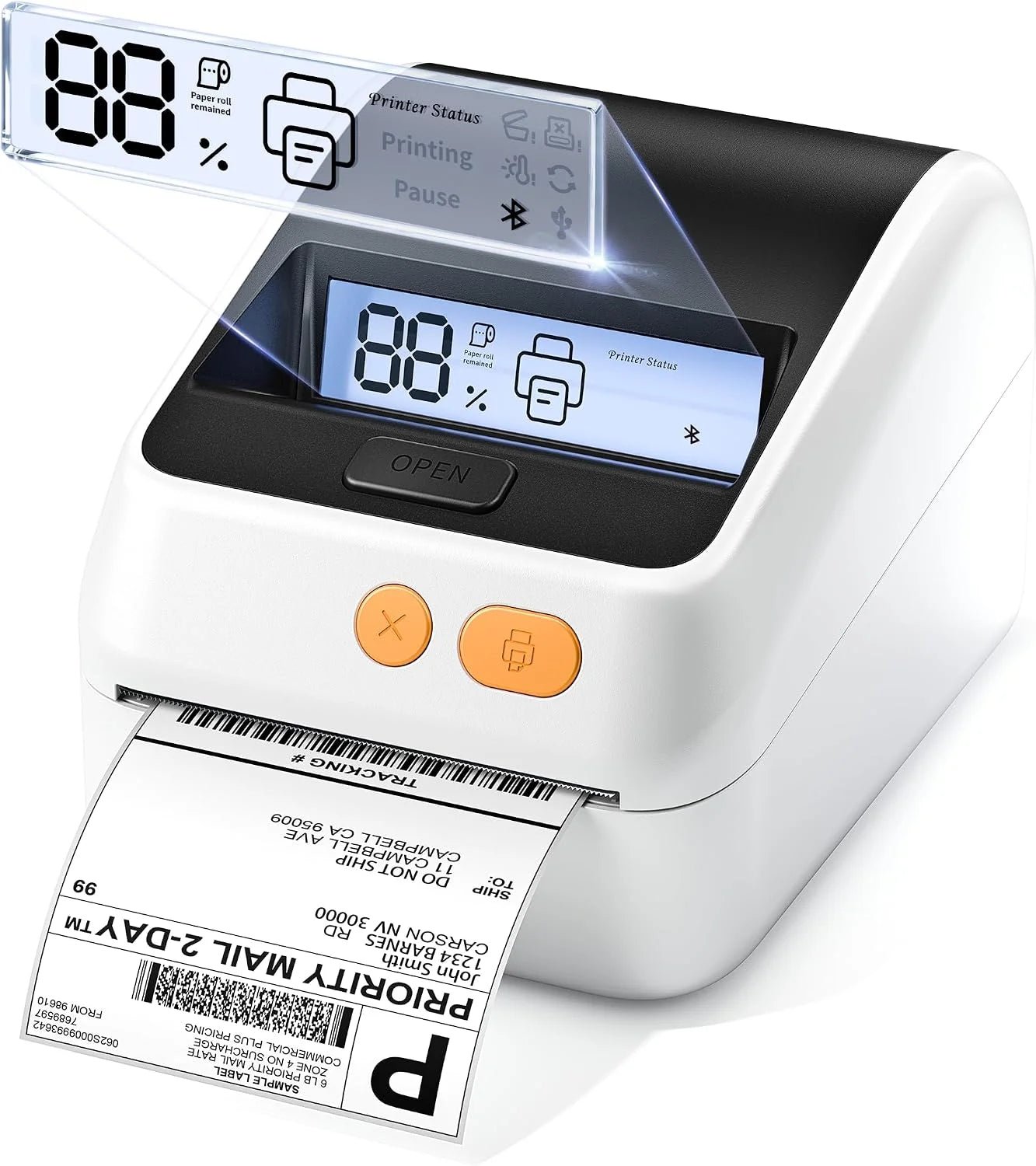 Phomemo D421R Bluetooth Thermal Label Printer with Screen - Phomemo