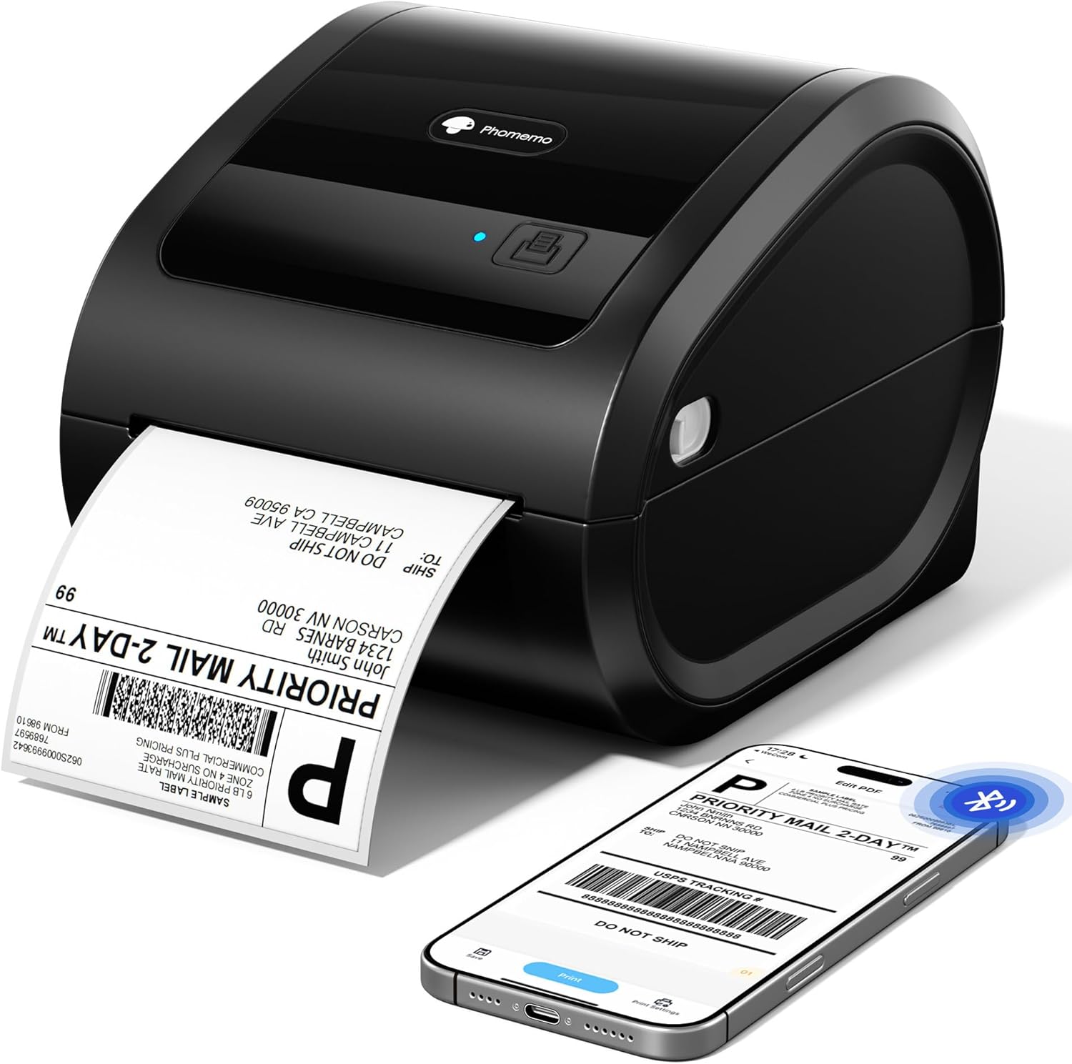 Phomemo D520-BT Bluetooth Shipping Label Printer - Phomemo