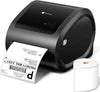 Phomemo D520BT Shipping Label Printer, Black, with Labels 500 4x6 Labels Included, Built-In Paper Bin, Bluetooth and USB, Up to 72 Labels/Min, For Shipping, Address and Barcode Labels,Standard Printer - Phomemo