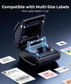 Phomemo D520BT Shipping Label Printer, Black, with Labels 500 4x6 Labels Included, Built-In Paper Bin, Bluetooth and USB, Up to 72 Labels/Min, For Shipping, Address and Barcode Labels,Standard Printer - Phomemo