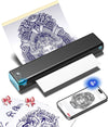 Phomemo M08F Tattoo Stencil Printer, Bluetooth, Wireless, Thermal, Portable Large Image Cutting, Stencil Generator, with 10pcs Tattoo Paper, Compatible with Phone/Tablet/PC, for Tattoo Beginner,Standard Printer - Phomemo
