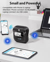 Phomemo M220 Label Maker, New Flagship 3.14 Inch Bluetooth Portable Thermal Label Printer for Barcode, Address, Labeling, Mailing, File Folder, Easy to Use, Support Phone&PC，Standard Printer - Phomemo