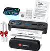 Phomemo M832D Touchscreen Inkless Portable Printer with Case & 3 Roll Paper 8.5 x 11, 300DPI, Bluetooth Small Mobile Thermal Printer for Phone/Laptop/Tablet, for Travel/Home/Car/School/Office, Black,Standard Printer - Phomemo
