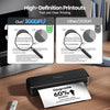 Phomemo M834 Inkless Portable Thermal Printer with a Case, 8.5 x 11, Black Wireless Bluetooth Mobile Small Compact Printer for Travel Office School Home Use, Compatible with iPhone, Tablet & Laptop,Standard Printer - Phomemo