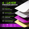 Phomemo New Version Tattoo Stencil Paper, 100 Sheets, A4 Size, Pink Thermal Stencil Paper for Tracing Crisp, DIY Tattoo Tracing Paper, For M08F Printers, Tattoo Supplies for Studios & Beginners for standard printer - Phomemo