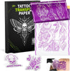 Phomemo New Version Tattoo Stencil Paper, 100 Sheets, A4 Size, Pink Thermal Stencil Paper for Tracing Crisp, DIY Tattoo Tracing Paper, For M08F Printers, Tattoo Supplies for Studios & Beginners for standard printer - Phomemo