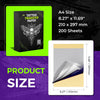 Phomemo New Version Tattoo Stencil Paper, 200 Sheets, A4 Size, Thermal Upgraded Packaging, Tracing Crisp, DIY Tattoo Tracing Paper, For M08F Printers, Tattoo Supplies for Studios & Beginners for standard printer - Phomemo
