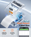 Phomemo Shipping Label Printer with Screen and Built-in Label Bin D421R 4x6 Bluetooth Thermal Printer with RFID Auto Detection, Real-time Paper Display, Compatible with iPhone, Android,Standard Printer - Phomemo