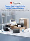 Phomemo Shipping Label Printer with Screen and Built-in Label Bin D421R 4x6 Bluetooth Thermal Printer with RFID Auto Detection, Real-time Paper Display, Only Compatible with D421R Labels,Standard Printer - Phomemo