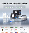 Phomemo Shipping Label Printer with Screen and Built-in Label Bin D421R 4x6 Bluetooth Thermal Printer with RFID Auto Detection, Real-time Paper Display, Only Compatible with D421R Labels,Standard Printer - Phomemo