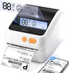 Phomemo Shipping Label Printer with Screen and Built-in Label Bin D421R 4x6 Bluetooth Thermal Printer with RFID Auto Detection, Real-time Paper Display, Only Compatible with D421R Labels,Standard Printer - Phomemo