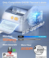 Phomemo Shipping Label Printer with Screen and Built-in Label Bin D421R 4x6 Bluetooth Thermal Printer with RFID Auto Detection, Real-time Paper Display, Only Compatible with D421R Labels,Standard Printer - Phomemo