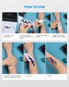 Phomemo Tattoo Transfer Paper, 100 Sheets, A4 Size Tattoo Stencil Paper Thermal Stencil Paper for Tracing Crisp, DIY Tattoo Tracing Paper, For M08F Printers, Tattoo Supplies for Studios & Beginners for standard printer - Phomemo