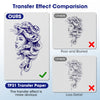 Phomemo TP31 tattoo paper comparison showing sharper and clearer stencil results
