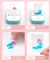 Phomemo Thermal Transparent Sticker Paper | 50mm For T02/M02X | Rose/Blue/Green 3 Rolls - Phomemo