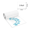Phomemo Thermal Transparent Sticker Paper | 53mm For M02/M02S/M02Pro/M03/M04S/M04AS/M832/P2S | Rose/Blue/Green 3 Rolls - Phomemo