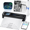 Phomemo Upgraded Portable Printer with Touchscreen, M832D Bluetooth Wireless Thermal Inkless Printer, Supports 8.5"x11" US Letter & A4, Compatible with iOS, Android, PC for Travel, Black - Phomemo
