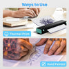 Tattoo transfer paper used with thermal printer and hand-drawn stencil methods.