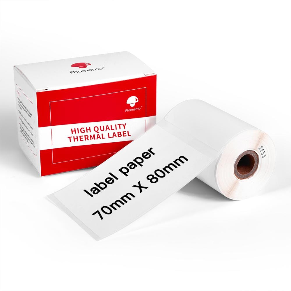 Square White Thermal Address Labels