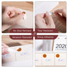 Phomemo 14x28mm White&Transparent Round Label for D30/D35/Q30/Q30S - Phomemo