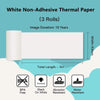 Phomemo 53mm White Non - Adhesive 10 - Year - Lasting Thermal Paper for M02/M02S/M02Pro/M03/M04S/M04AS/M832/P2S丨3 Rolls - Phomemo