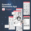 Phomemo 80mm Black on White Sticker 2 - Year Long - Lasting Thermal Paper for M03/M04S/M04AS/M832丨3 Rolls - Phomemo